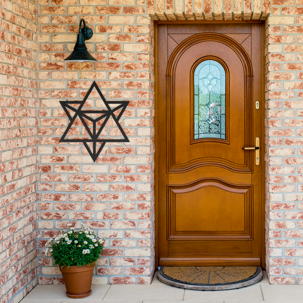 Merkhaba_Sacred_Geometry_Black_Brick_Entrance_Mockup.png