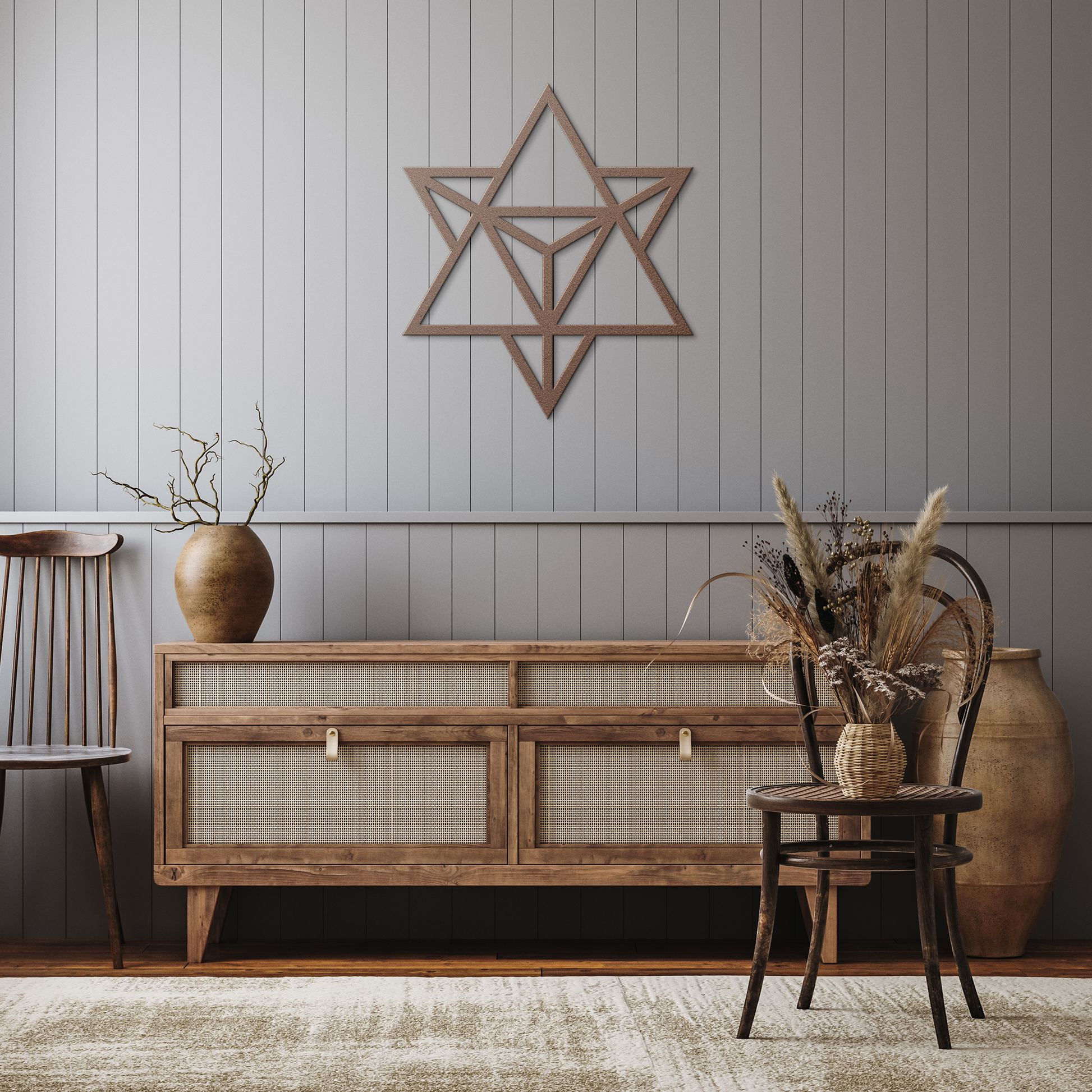 Merkhaba_Sacred_Geometry_Copper_Rustic_Hallway_Mockup.png