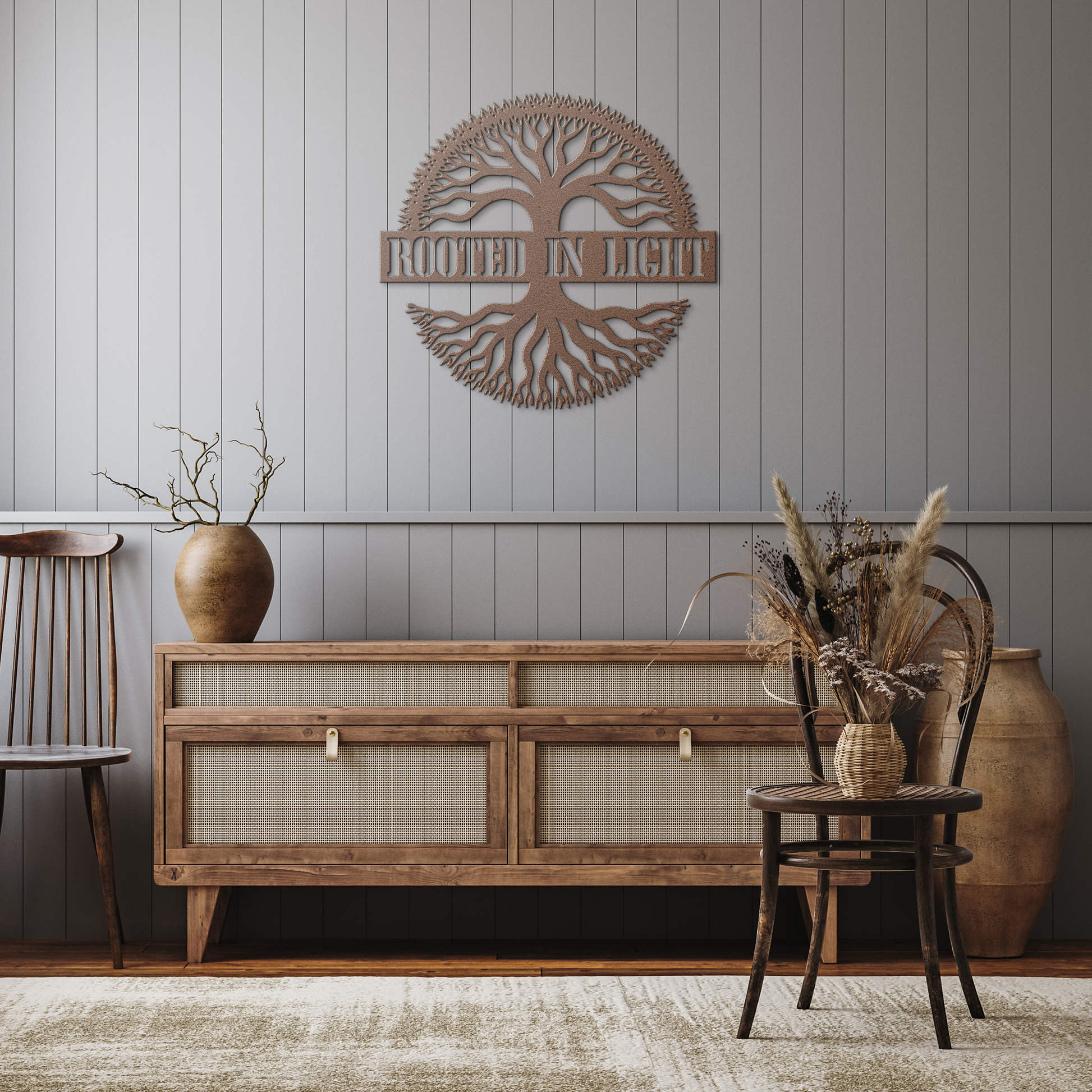 Metal_Tree_Wall_Art-_Rooted_in_Light-_Sp_Copper_Rustic_Hallway_Mockup.png