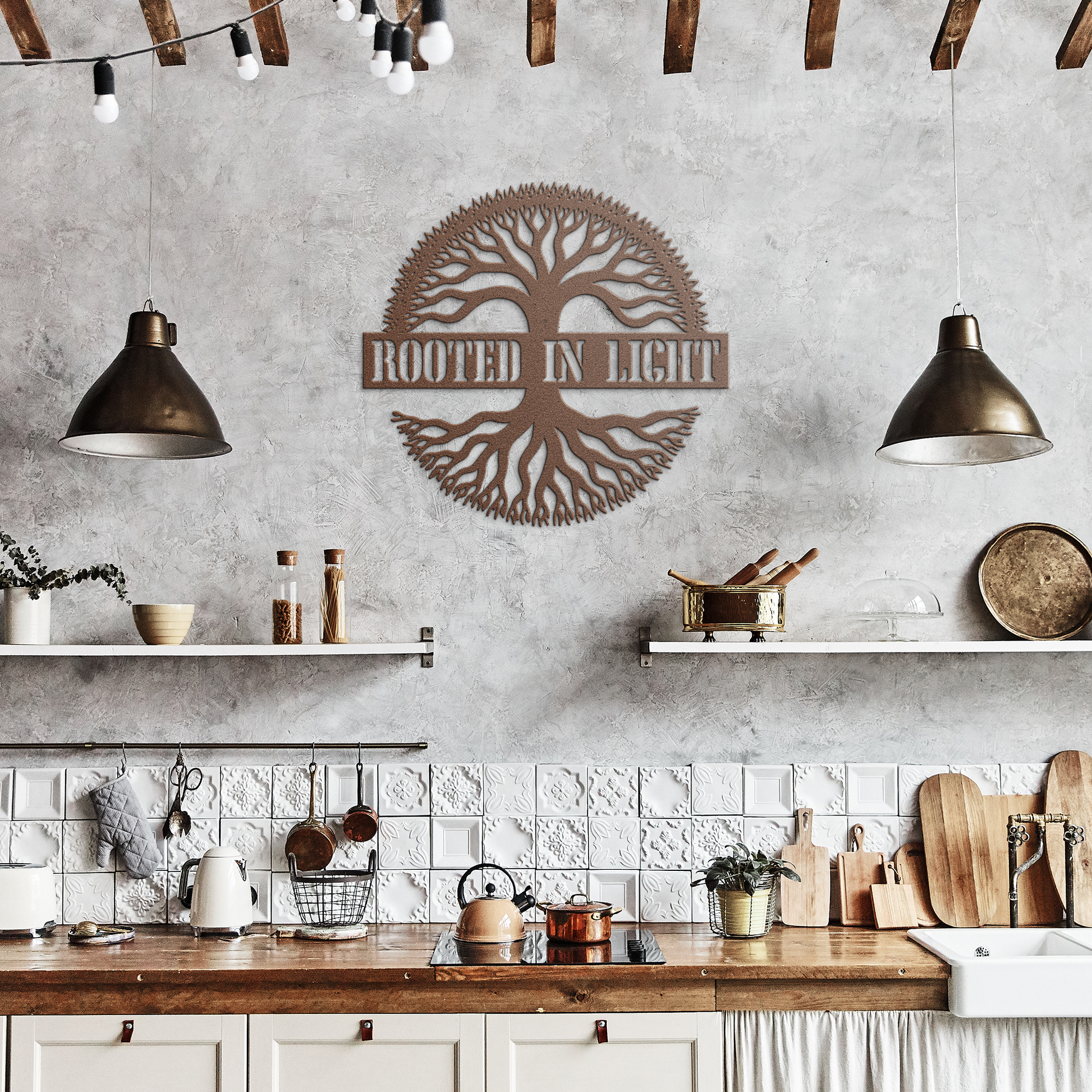Metal_Tree_Wall_Art-_Rooted_in_Light-_Sp_Copper_Rustic_Kitchen_Mockup.png