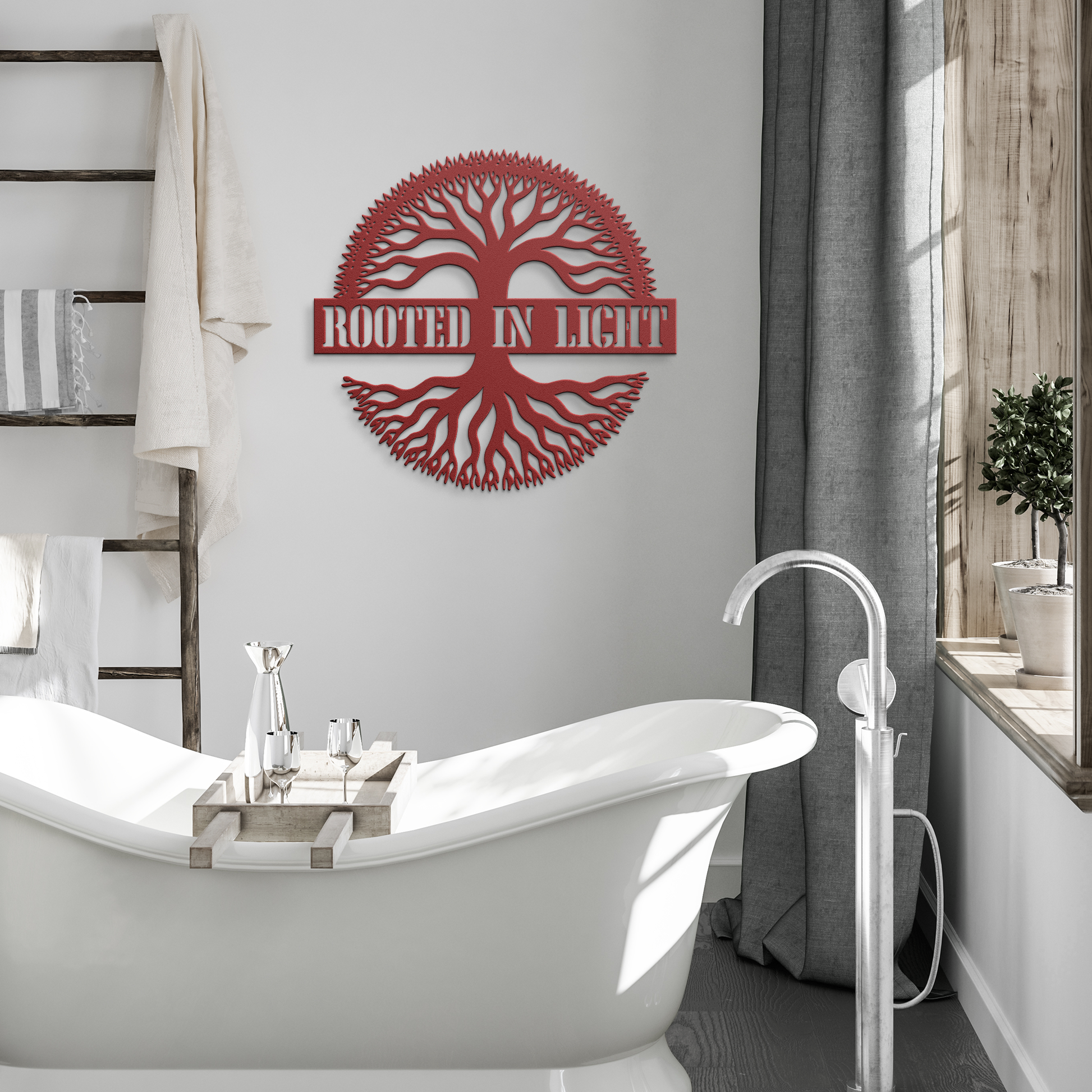 Metal_Tree_Wall_Art-_Rooted_in_Light-_Sp_Red_Modern_Bathroom_Mockup.png